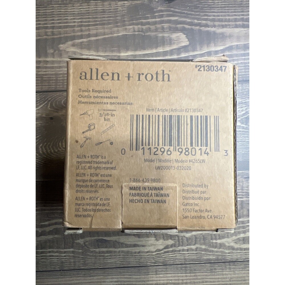 Allen & Roth LATITUDE II Robe & Towel Hook Brushed Bronze 2130347 - Picture 3 of 3